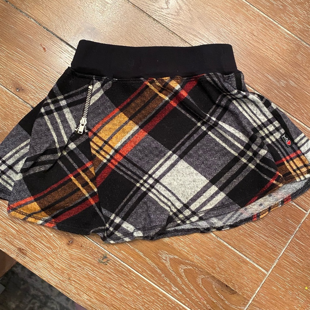 T2LOVE plaid skirt with zipper detail